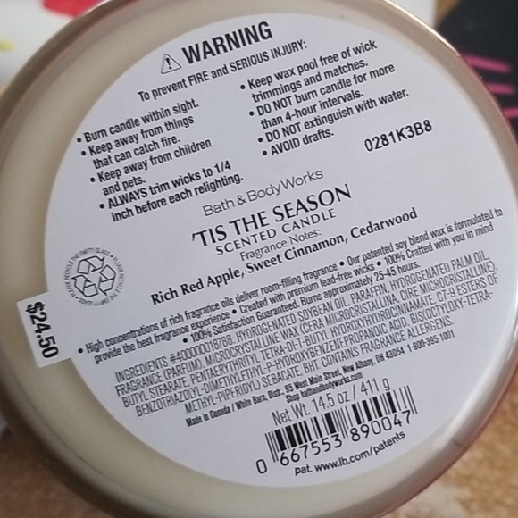 NWT BBW 'Tis The Season Candle - Picture 5 of 5